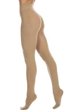 Women Natural Opaque Tights EVERSWE Stretchy Comfortable Fashion Hosiery